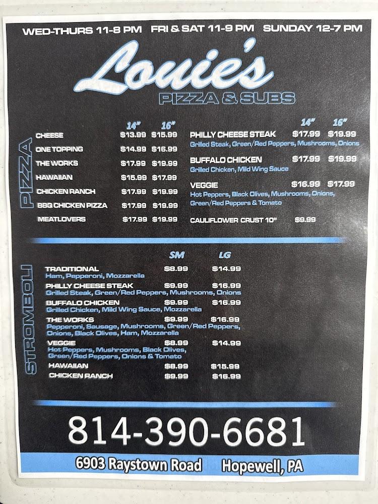 Louie's Pizza & Subs Cheese Steak